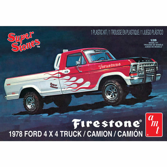 AMT858 1978 Ford 4x4 Firestone Pickup 1/25 Scale Model Kit AMT Main Image
