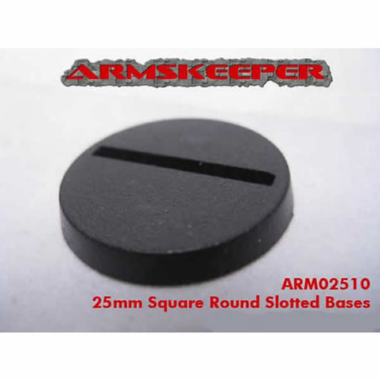 ARM02510 Round Slotted 25mm Miniature Bases Mega Pack of 80 Main Image