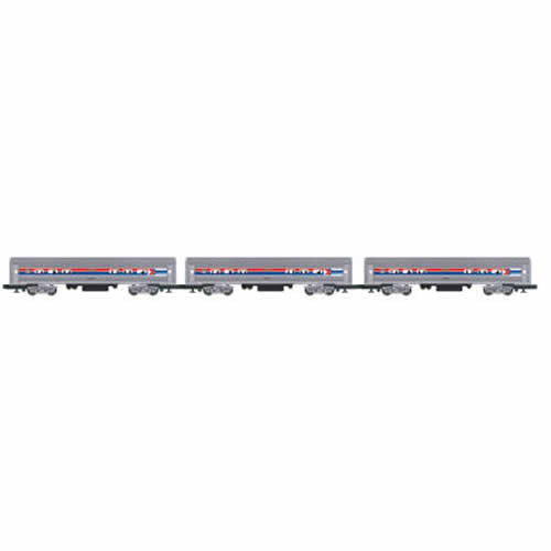 BAC22405S Amtrak O Scale Model Train Set With Engine With Three 60ft Coaches Williams 3rd Image
