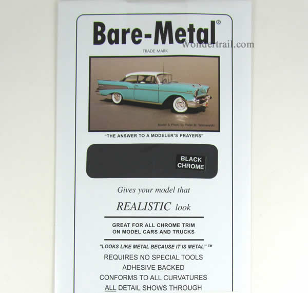 BMF007 Black Chrome Aluminum Foil Thin Sheet (1) Bare-Metal Foil Main Image
