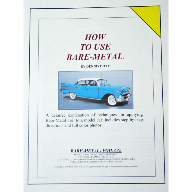 BMF105 How To Use Bare Metal Foil Instruction Booklet Main Image