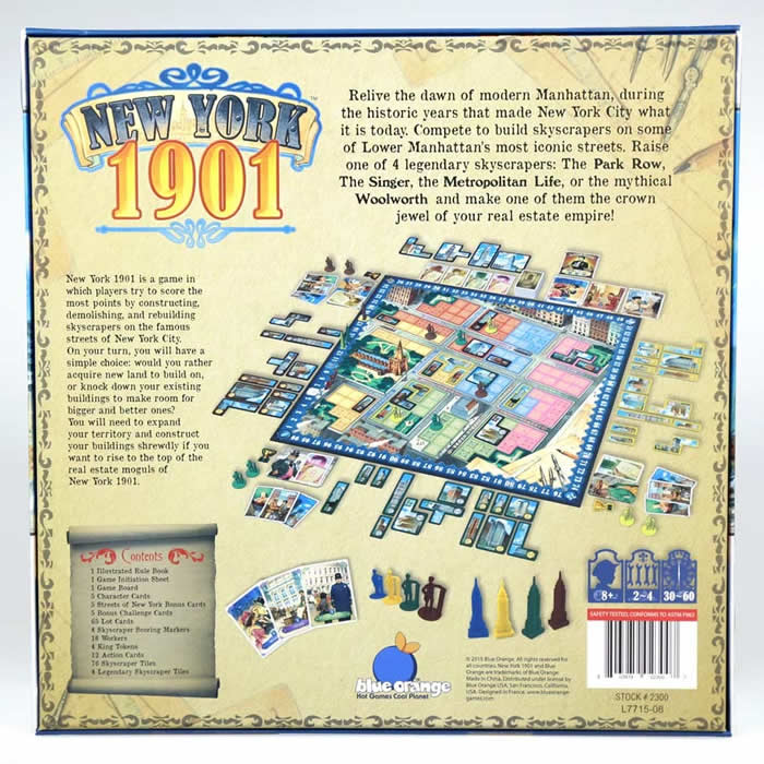 BOG02300 New York 1901 Board Game Orange Blue 2nd Image