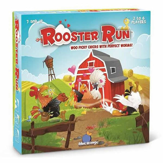 BOG02800 Rooster Run Family Card Game Blue Orange Games Main Image