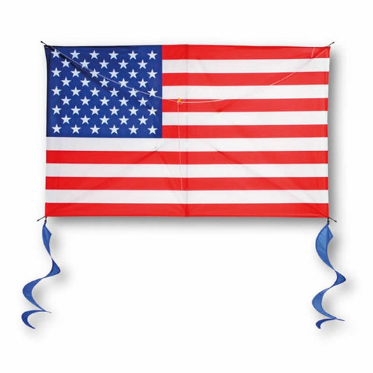 BRS72110 American Flag 48 Inch Vinyl Kite Brainstorm Products Main Image