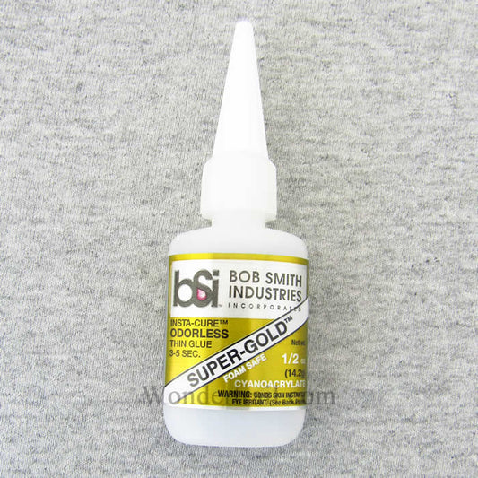 BSI121 Super-Gold Odorless .5oz CA Adhesive Glue Bob Smith Industries Main Image