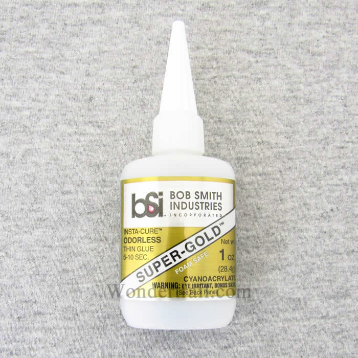 BSI122 Super-Gold Odorless 1oz CA Adhesive Glue Bob Smith Industries Main Image