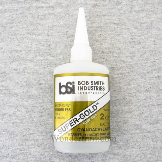 BSI123 Super-Gold Odorless 2oz CA Adhesive Glue Bob Smith Industries Main Image