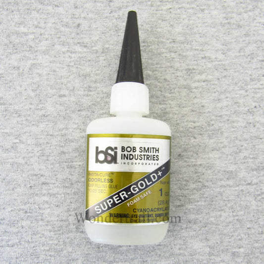 BSI127 Super-Gold+ Odorless 1oz CA Adhesive Glue Bob Smith Industries Main Image