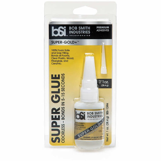 BSI139H Super Gold Plus Foam Safe Ca Glue 1 Ounce (28.4g) In Clamshell Main Image