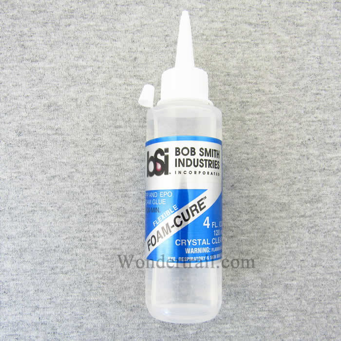 BSI142 Foam-Cure Flexible Clear Silicone Glue 4oz Bottle Bob Smith Industries Main Image