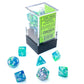 CHX20546 Waterlily Festive Mini Dice with White Numbers 10mm (3/8in) Set of 7 Main Image