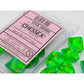 CHX26266 Translucent Green and Teal Gemini Dice Yelllow Numbers D10 16mm (5/8in) Pack of 10 Dice