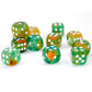 CHX27755 Spring Nebula Luminary Dice White Pips D6 16mm (5/8in) Pack of 12 2nd Image