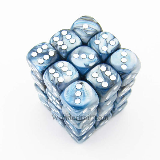 CHX27890 State Lustrous Dice with White Pips D6 12mm (1/2in) Pack of 36 Main Image