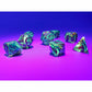 CHX30050 Underworld Vortex Dice with Yellow Numbers 7+1 Dice Set 16mm (5/8in) 3rd Image