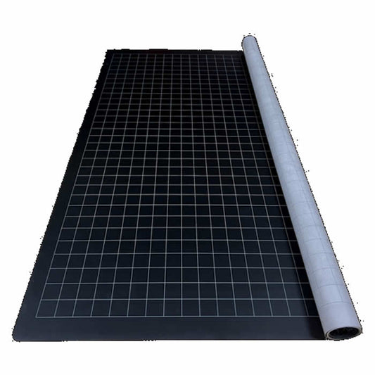 CHX96480 Reversible Battlemat Black and Grey with 1in Squares (23 1/2 x 26 inches) Chessex