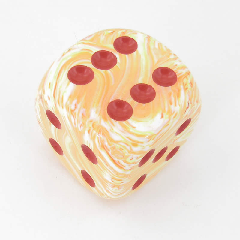 CHXDF5053 Sunburst Festive Die with Red Pips D6 50mm (1.97in) Pack of 1 Main Image