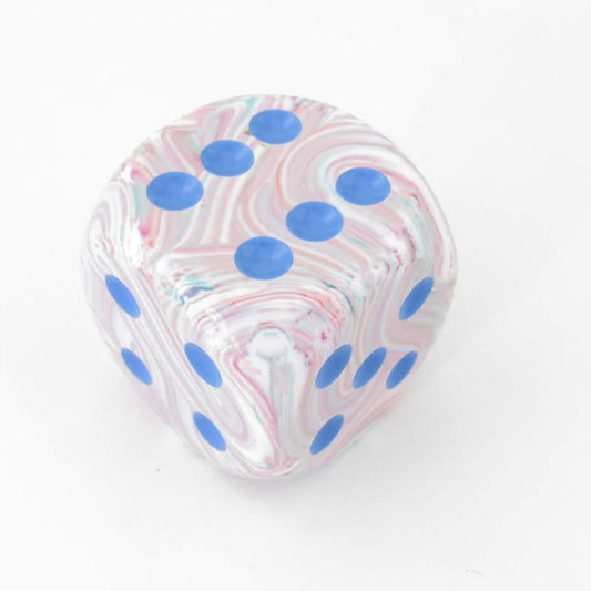 CHXDF5064 Pop Art Festive Die with Blue Pips D6 50mm (1.97in) Pack of 1 Main Image