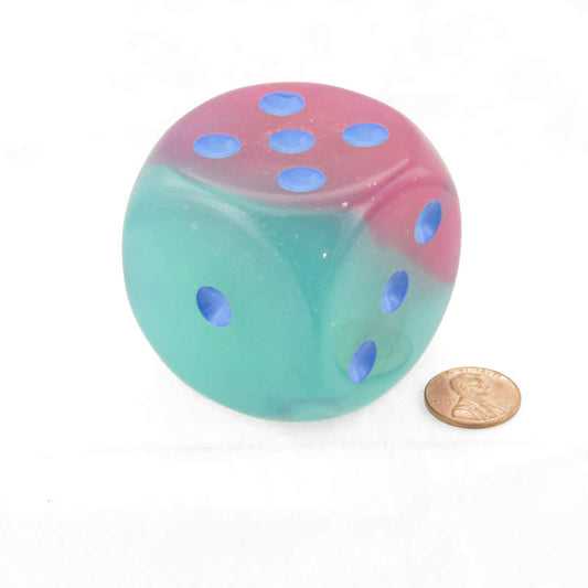 CHXDG5064 Gel Green and Pink Gemini Luminary Die with Blue Pips D6 50mm (1.97in) Pack of 1 Main Image