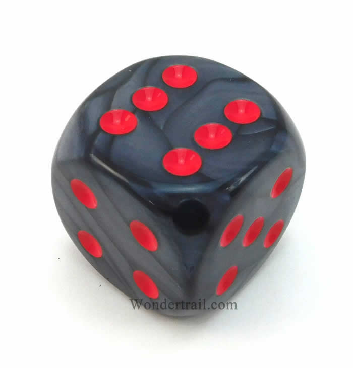 CHXDL5028 Black Velvet Die with Red Pips D6 50mm (1.97in) Pack of 1 Main Image