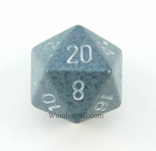 CHXXS2003 Hi-Tech Speckled Die Silver Numbers D20 34mm Pack of 1 Main Image