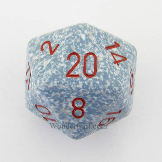 CHXXS2020 Air Speckled Die Red Numbers D20 34mm (1.34in) Pack of 1 Main Image
