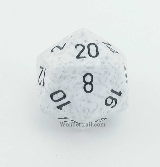 CHXXS2087 Arctic Camo Speckled Die Black Numbers D20 34mm Pack of 1 Main Image