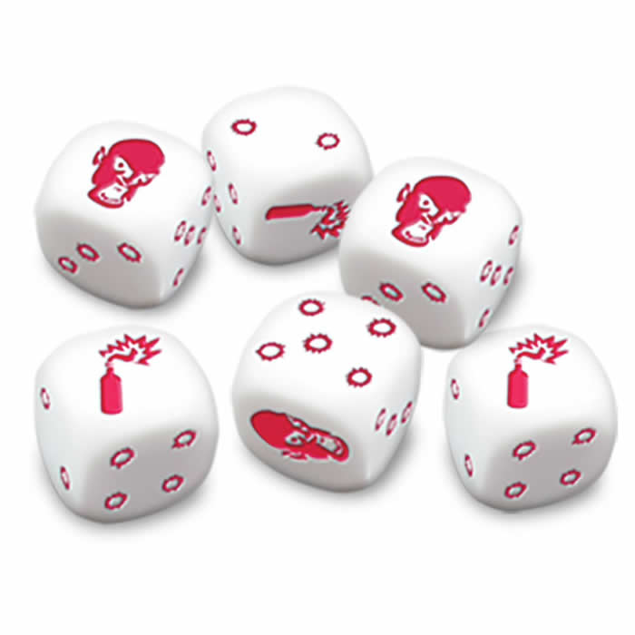 CMNGUG9002 White Dice Zombicide Board Game Accessory Cool Mini or Not Main Image