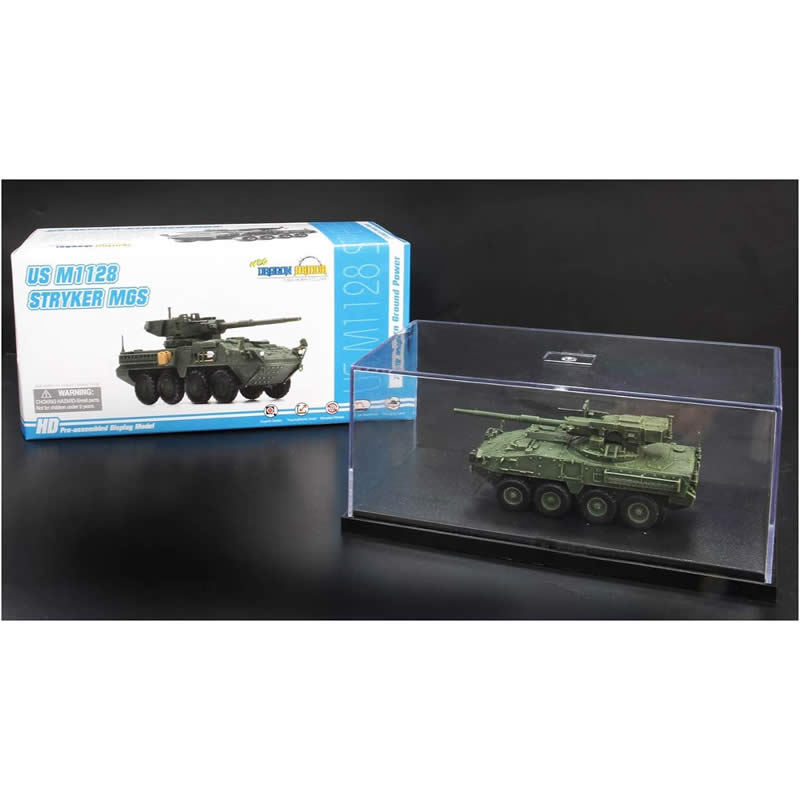 DRA63007 M1128 Stryker MGS 1/72 Scale Pre-assembled Model with Display Main Image