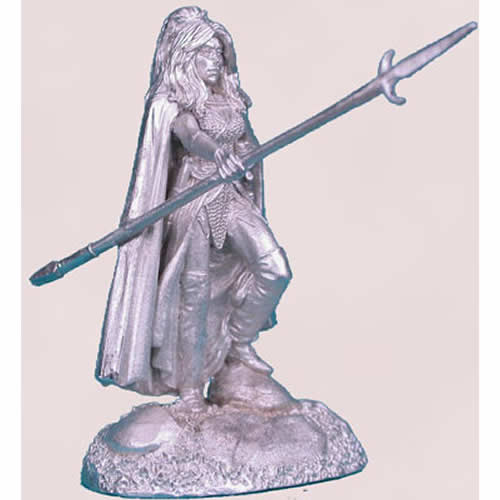 DSM1129 Female Dark Elf with Pike Miniature Elmore Masterwork 4th Image