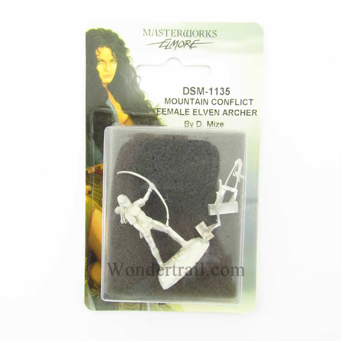 DSM1135 Mountain Conflict Female Elven Archer Miniature 3rd Image