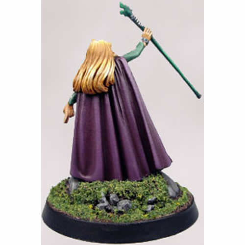 DSM1143 Female Elven Mage with Staff The Power Miniature 2nd Image