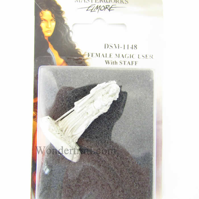 DSM1148 Female Magic User with Staff Miniature Elmore Masterwork 2nd Image