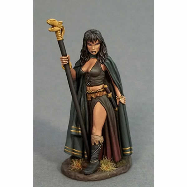 DSM1168 Evil Female Mage with Scepter Miniature Elmore Masterwork Main Image