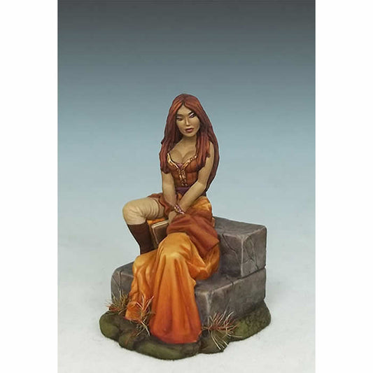 DSM1187 Female Mage On Stairs Miniature Elmore Masterworks Main Image