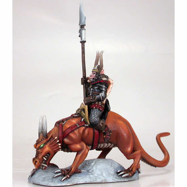 DSM1222 Chaos Warrior on Lizard Mount Miniature Elmore Masterwork Main Image