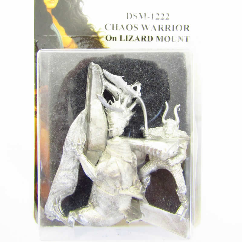 DSM1222 Chaos Warrior on Lizard Mount Miniature Elmore Masterwork 2nd Image