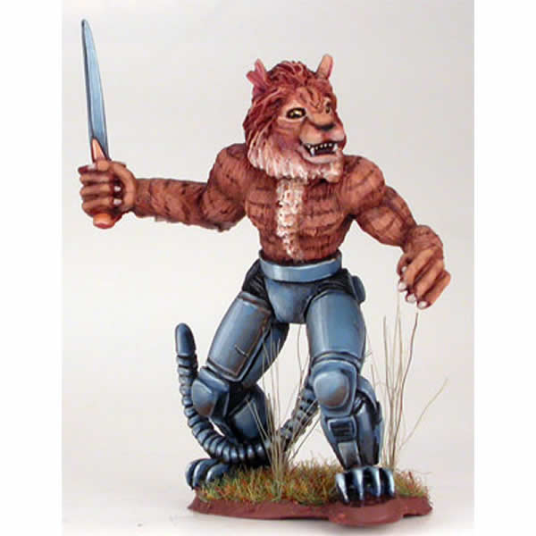 DSM1229 Cat Warrior With Dagger Miniature Elmore Masterwork Main Image