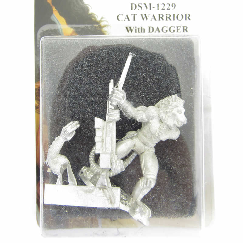 DSM1229 Cat Warrior With Dagger Miniature Elmore Masterwork 2nd Image