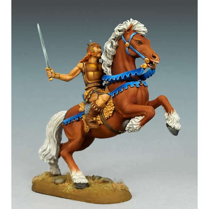 DSM1312 Mounted Male Warrior Miniature Elmore Masterwork Main Image