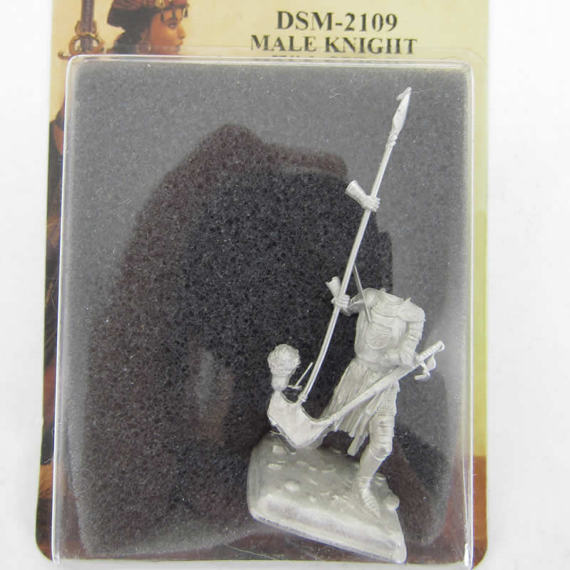 DSM2109 Male Knight with Spear Miniature Parkinson Masterworks 2nd Image