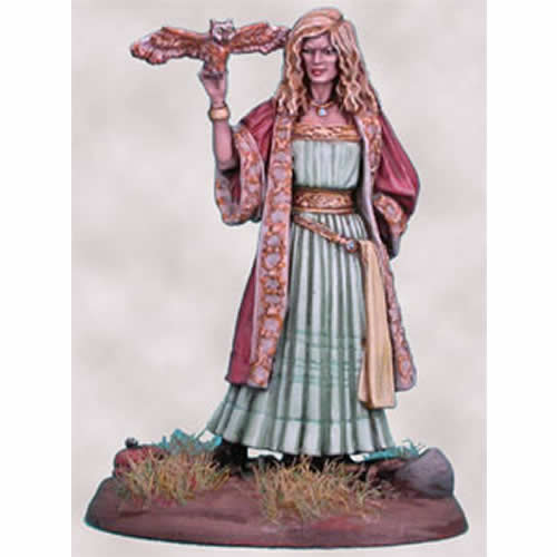 DSM2116 Female Mage With Owl Miniature Parkinson Masterworks Main Image