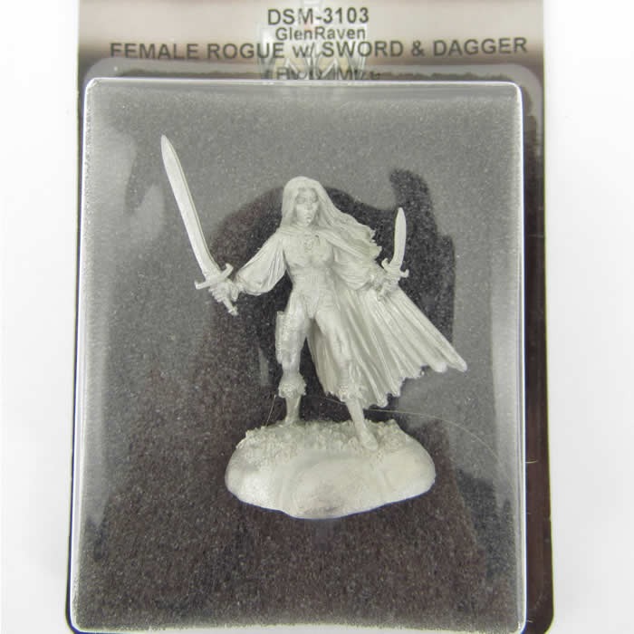 DSM3103 Female Roque with Sword Miniature Caldwell Masterworks 2nd Image