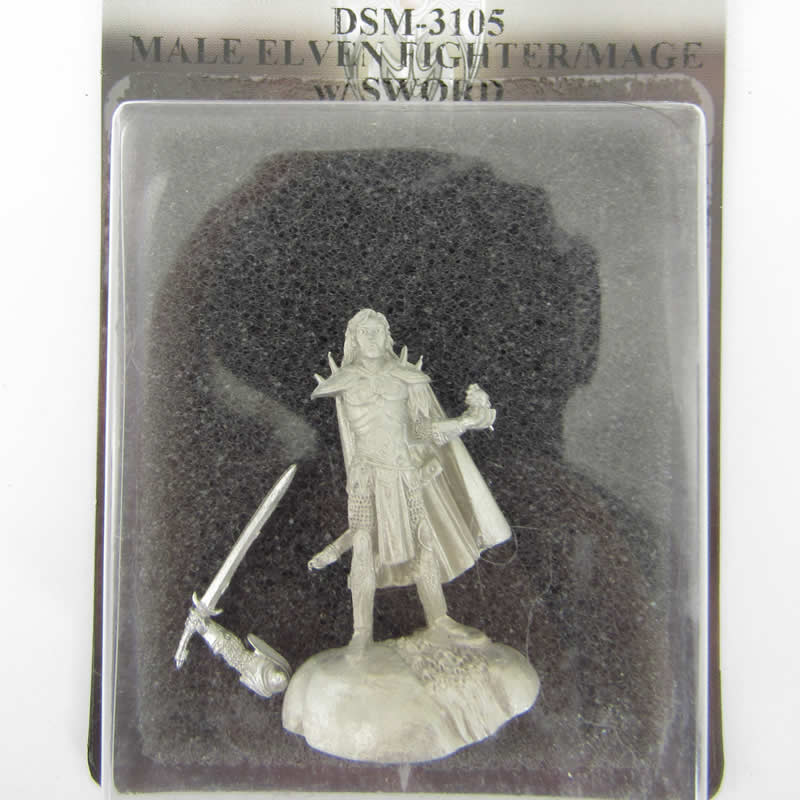 DSM3105 Male Elven Fighter Mage with Sword Miniature Caldwell Masterworks 2nd Image