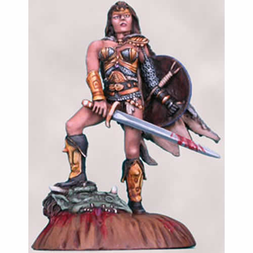 DSM3106 Dragon Blood Female Warrior with Sword Miniature Main Image