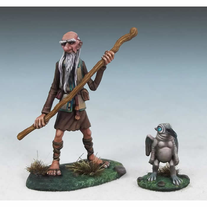 DSM4603 Arthur and Rankin Human Wizard with Familiar Miniature Main Image