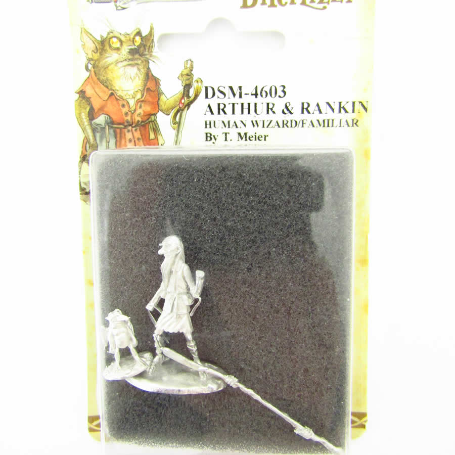 DSM4603 Arthur and Rankin Human Wizard with Familiar Miniature 2nd Image