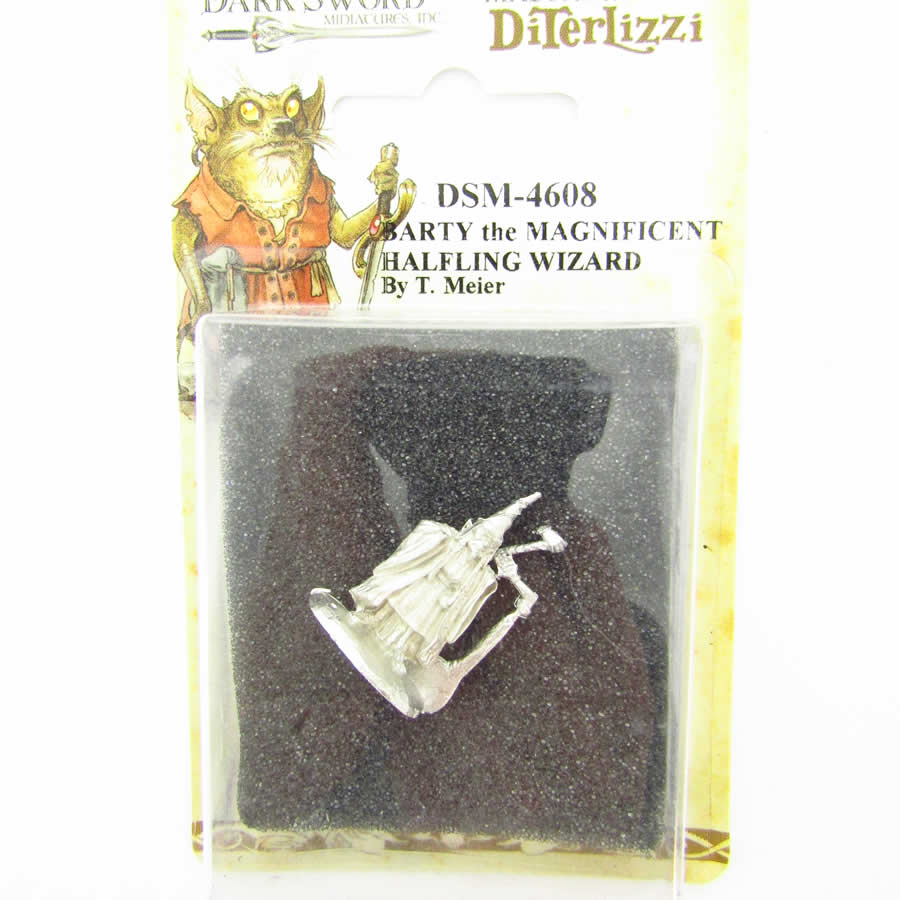 DSM4608 Bartly The Magnificent Halfling Wizard Miniature 2nd Image