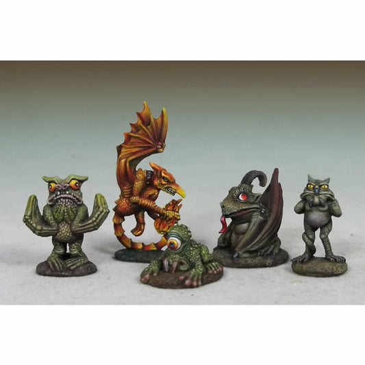 DSM4632 Devil Toad-Quasit-Wormwood-Fire Imp-Eye of the Swamp Miniature Main Image