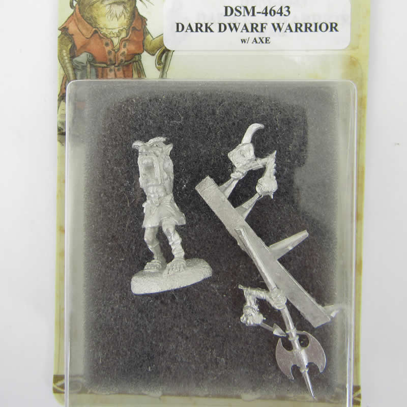 DSM4643 Dark Dwarf Warrior with Axe Miniature Diterlizzi Masterworks 2nd Image